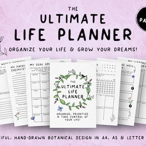 De ultieme levensplanner, afdrukbare planner, doelen stellen, maandplanner, passieplanner, levensorganisator