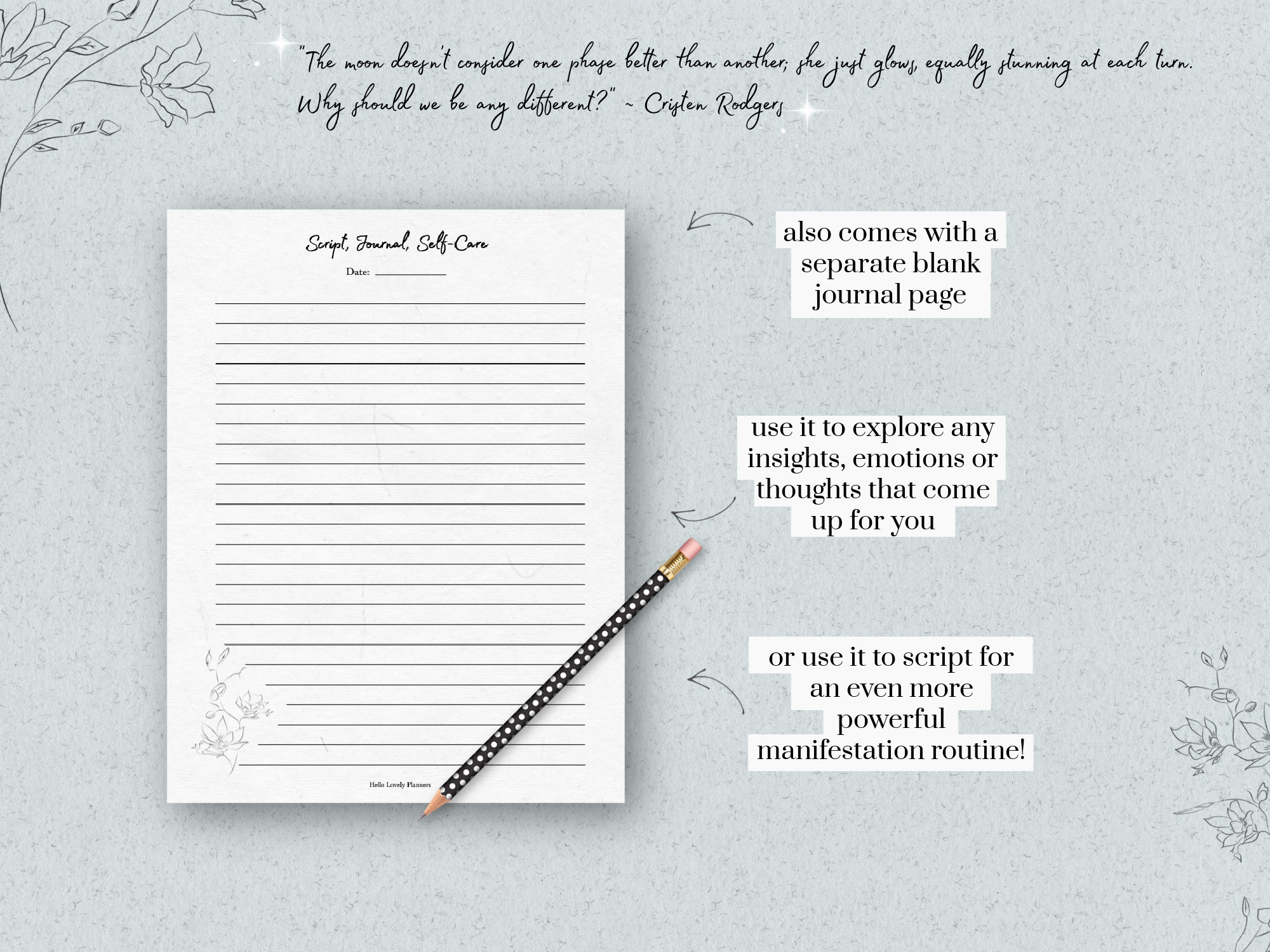 Printable Moon Cycle Bundle Moon Cycle Journal &amp; Moon - Etsy UK