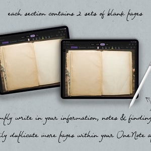 OneNote Planner, Digital Grimoire Journal, Witch Planner, Tarot Journal, Spell Book, Spell Kit, Witchcraft Kit, Book of Shadows OneNote image 7