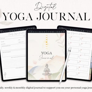 Yoga Journal Digital, Wellness Planner, Gratitude Journal, Spiritual Chakra Journal, Yoga Planner Digital, Goodnotes, iPad Planner