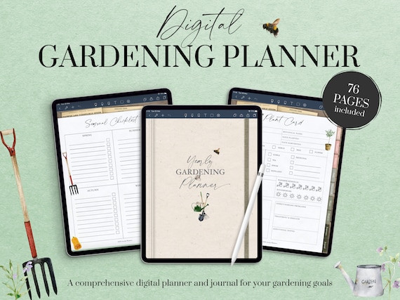 Digital Garden Planner and Journal for Goodnotes