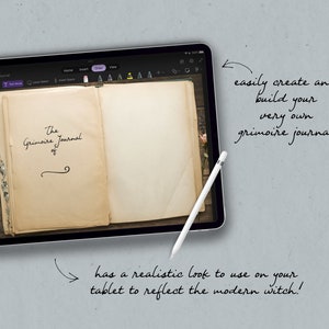 OneNote Planner, Digital Grimoire Journal, Witch Planner, Tarot Journal, Spell Book, Spell Kit, Witchcraft Kit, Book of Shadows OneNote image 2
