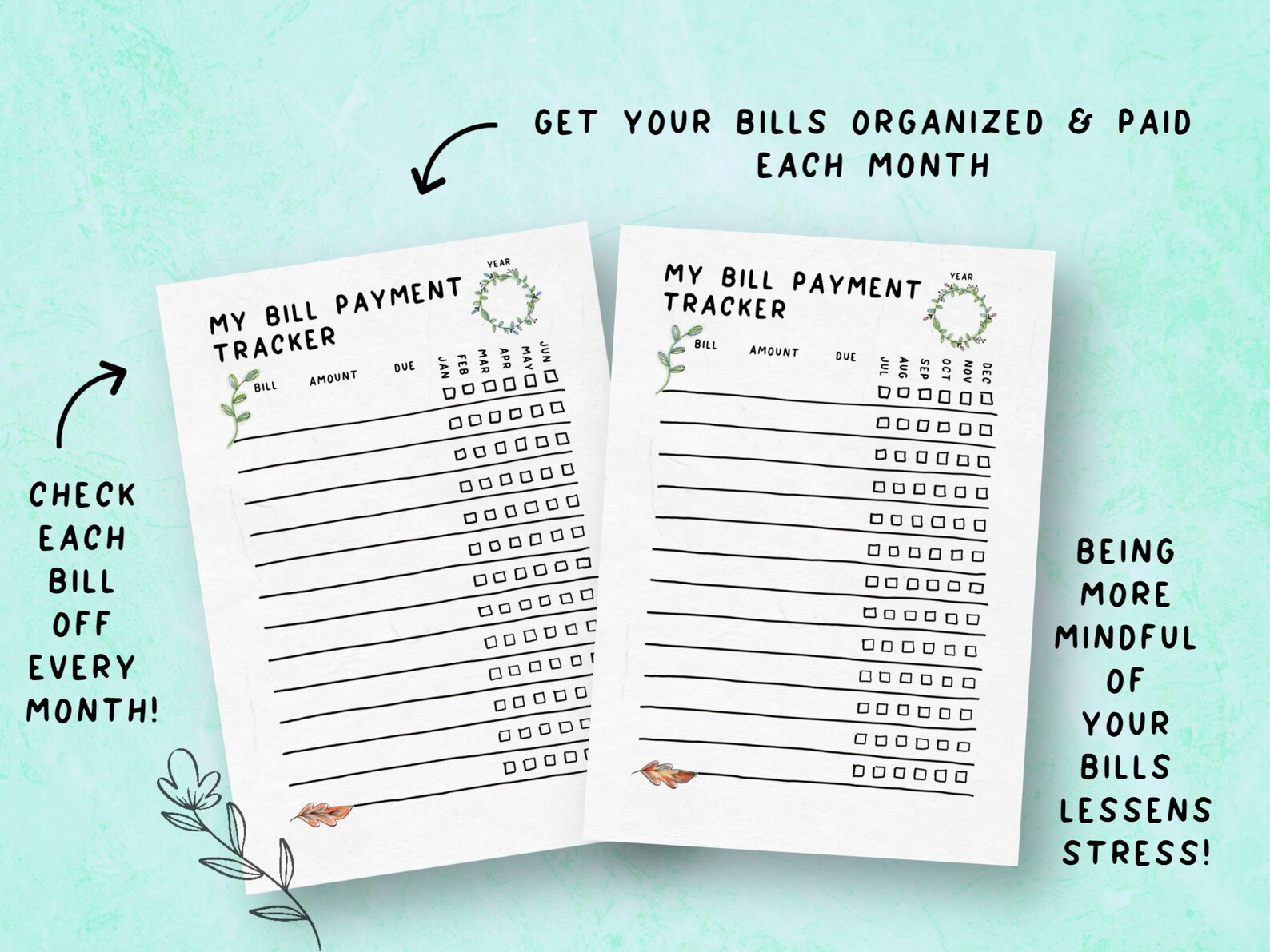 Printable Finance &amp; Budget Planner Bullet Journal Printable - Etsy UK