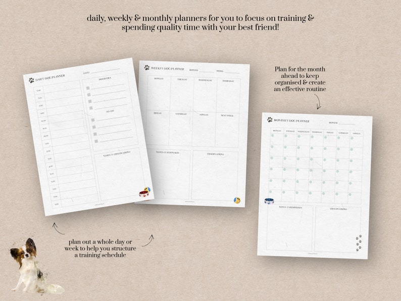 Dog Care Planner Printable Pet Organizer Puppy Planner Dog | Etsy