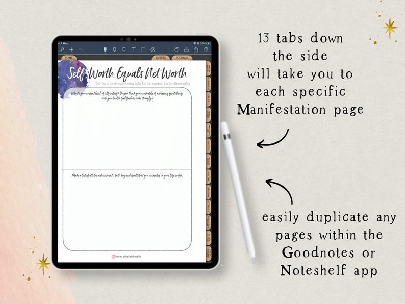 Digital Money Manifestation Planner & Journal, Law of Attraction Planner, Abundance, Self-Love, Money Mindset, Noteshelf, Goodnotes image 5