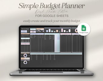 Google Sheets Budget Planner, Budget Tracker, Budget Spreadsheet, Expenses Tracker, Monthly Budget Google Sheets, Simple Budget Planner