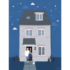 Personalised House Illustration - Custom Designed Home Illustration