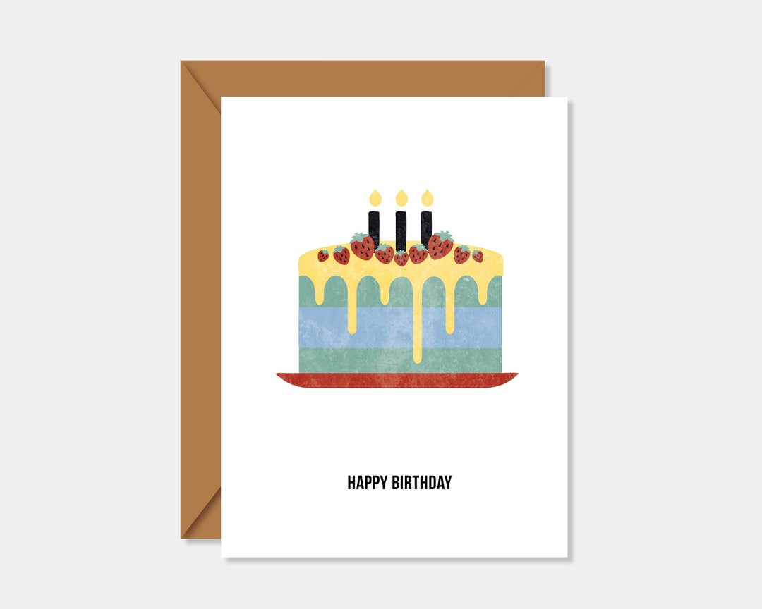 Birthday Card Selection, With Envelope PATCH Collection Etsy UK