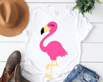 Flamingo svg, Eyelashes svg, Girl svg, clipart, silhouette, Summer svg, Beach svg, Kids svg, Bird svg, Birthday svg, SVG, DXf, eps, png,