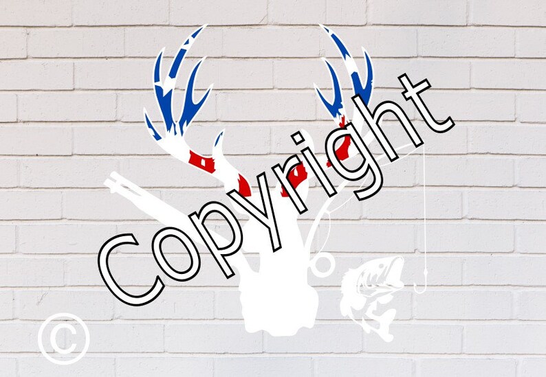 Hunting svg fishing svg Deer svg american flag svg | Etsy