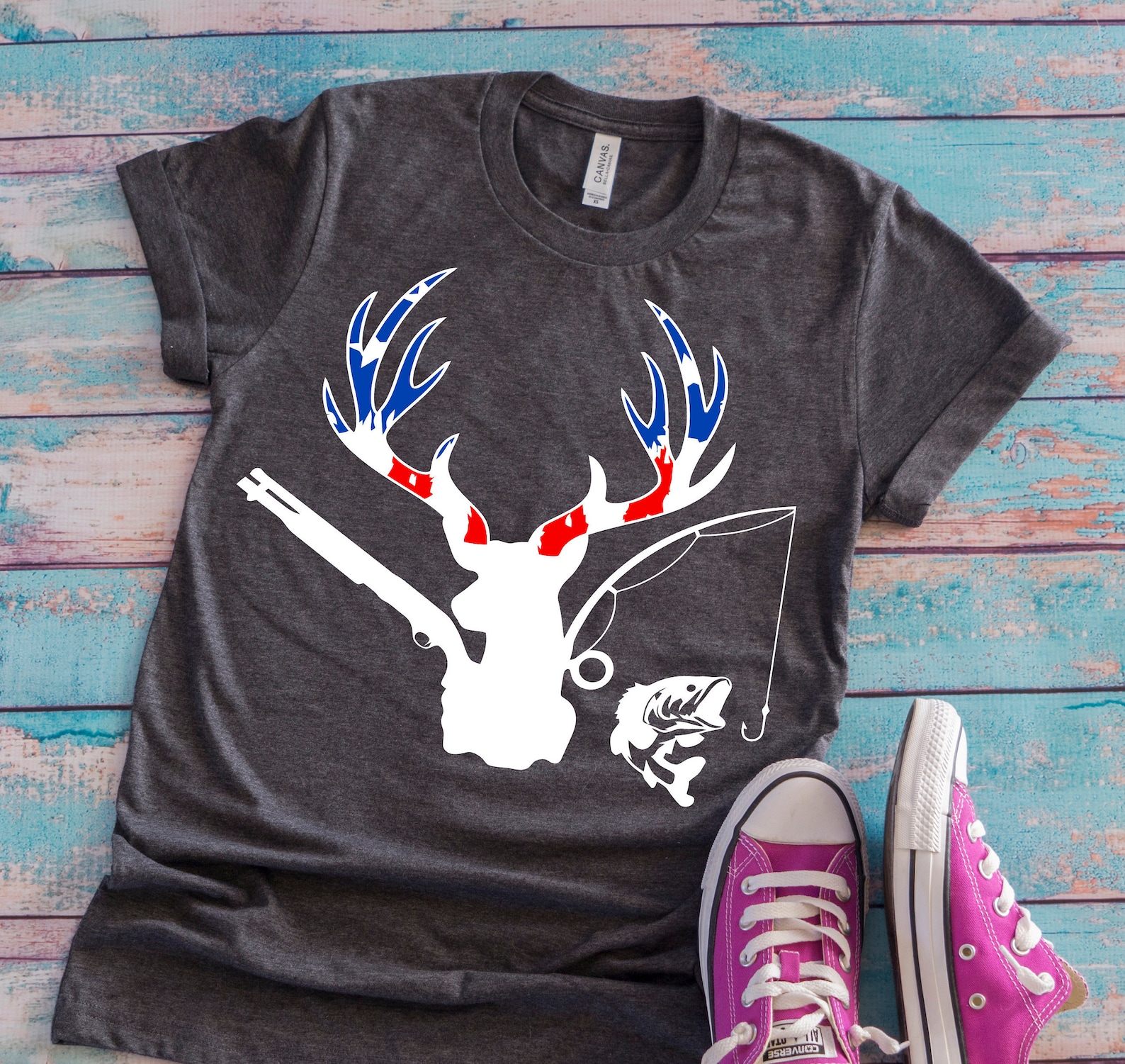 Download Hunting svg fishing svg Deer svg american flag svg | Etsy