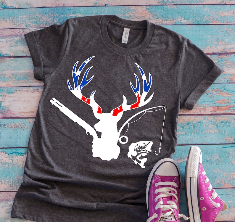 Download Hunting svg fishing svg Deer svg american flag svg | Etsy