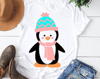 penguin svg, winter svg, christmas svg, penguin cut file svg, penguin clipart, penguin vector, cute penguin svg, iron on, SVG ,DXF ,eps, png