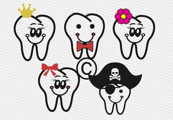 Download Tooth svg Tooth clipart Teeth svg Cute tooth boy & girl | Etsy