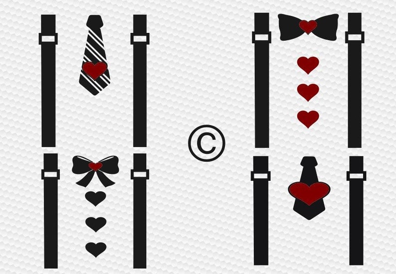Download Valentine boy girl Heart suspenders clipart svg Heart svg | Etsy