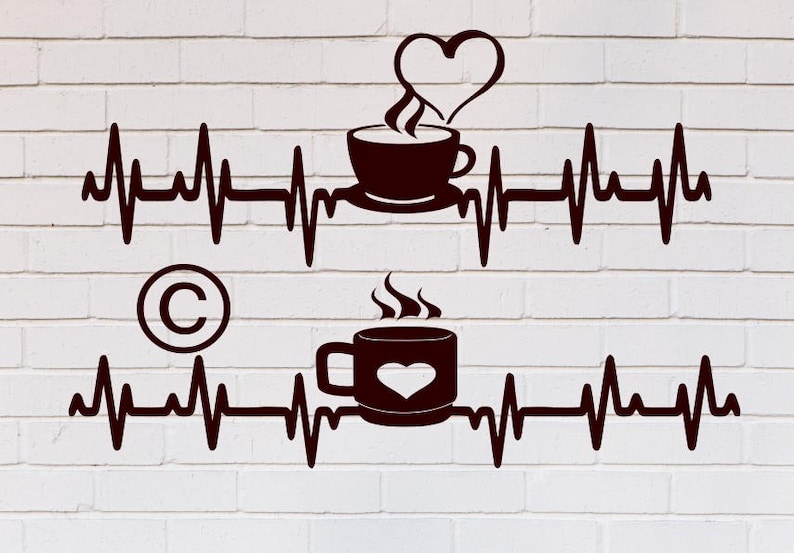 Download Coffee svg coffee mug svg coffee cup svg ekg svg coffee | Etsy