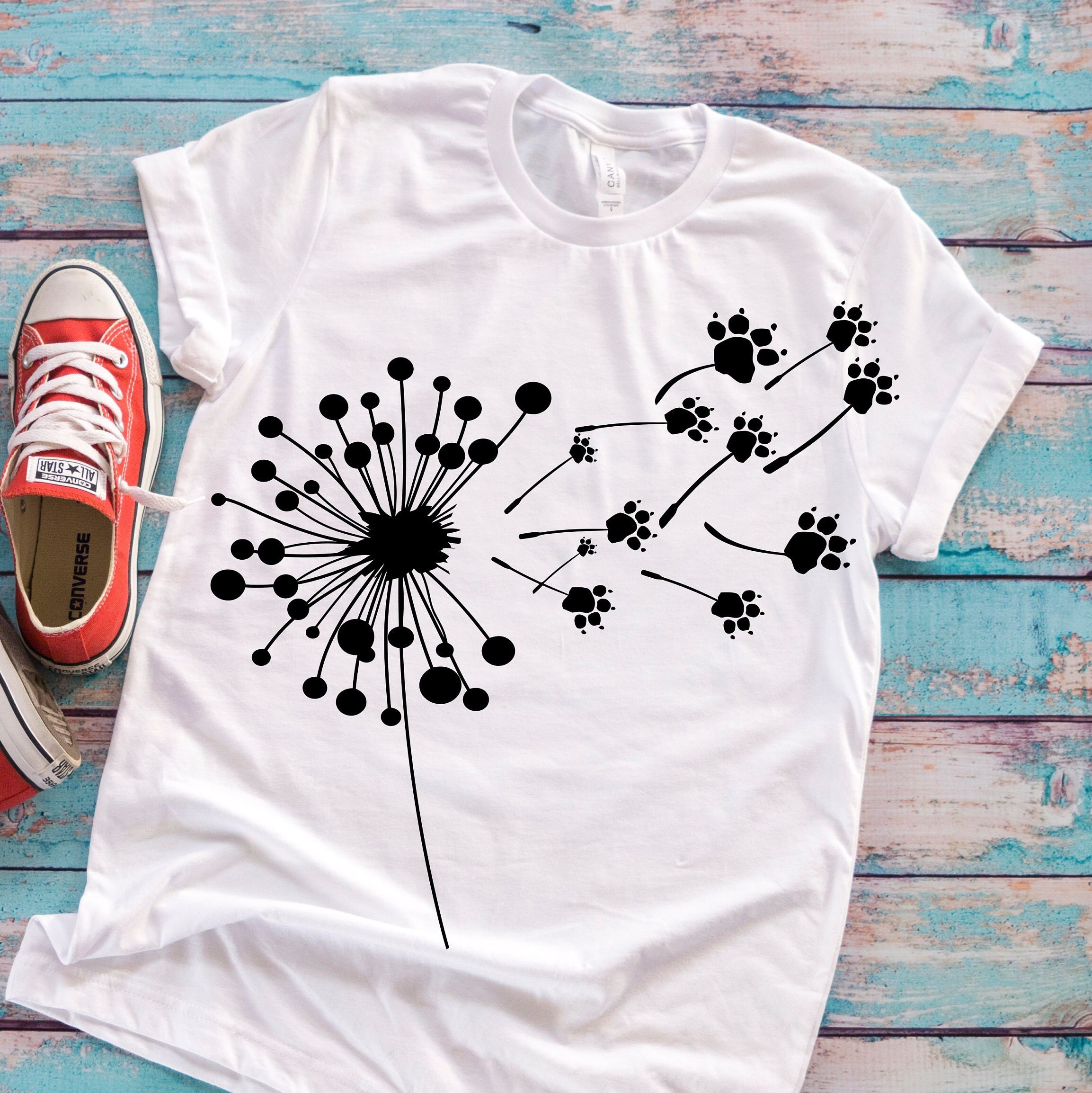 Download Dandelion Svg Paw Print Svg Dog Svg Cat Svg Dog Mom Svg Etsy