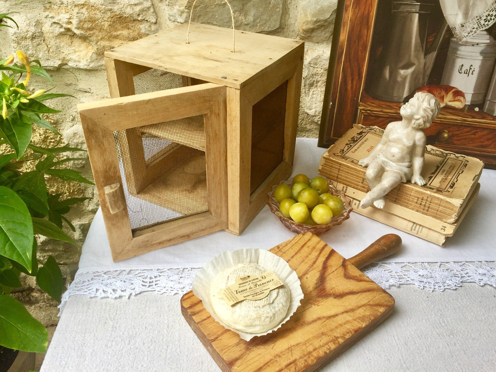 Antiker französischer Tortenschrank Käse vorratskammer | Etsy