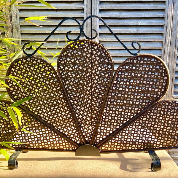 Antique French Fire Screen - Etsy