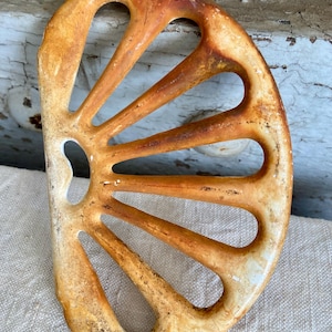 Antique French Enamelware Soap Dish: Rusted Farmhouse Decor