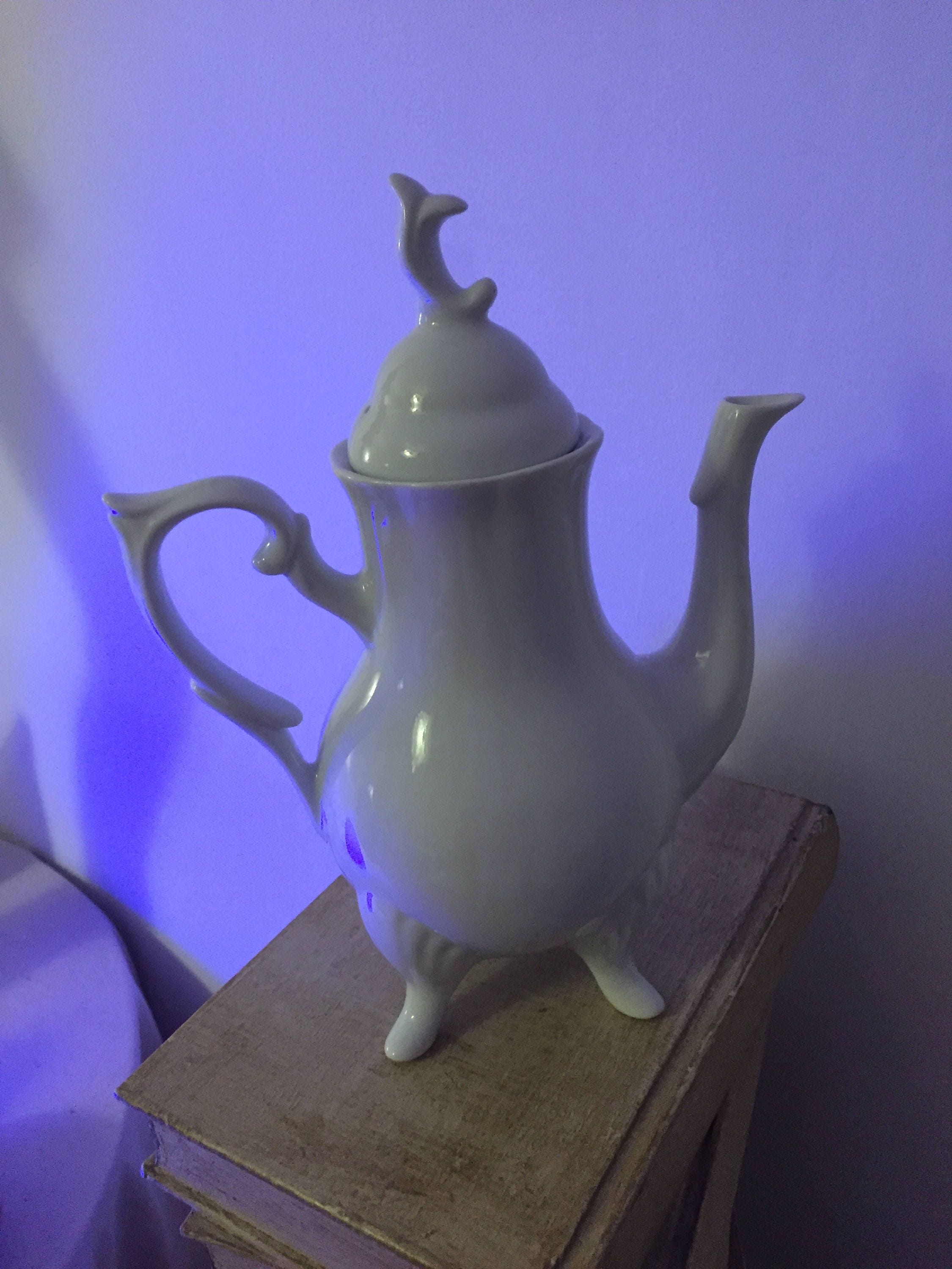 Reserved for Lisa*****White porcelain French coffee pot shabbychic