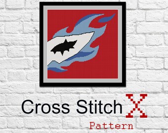 Joker Phantom Mask Cross Stitch Pattern