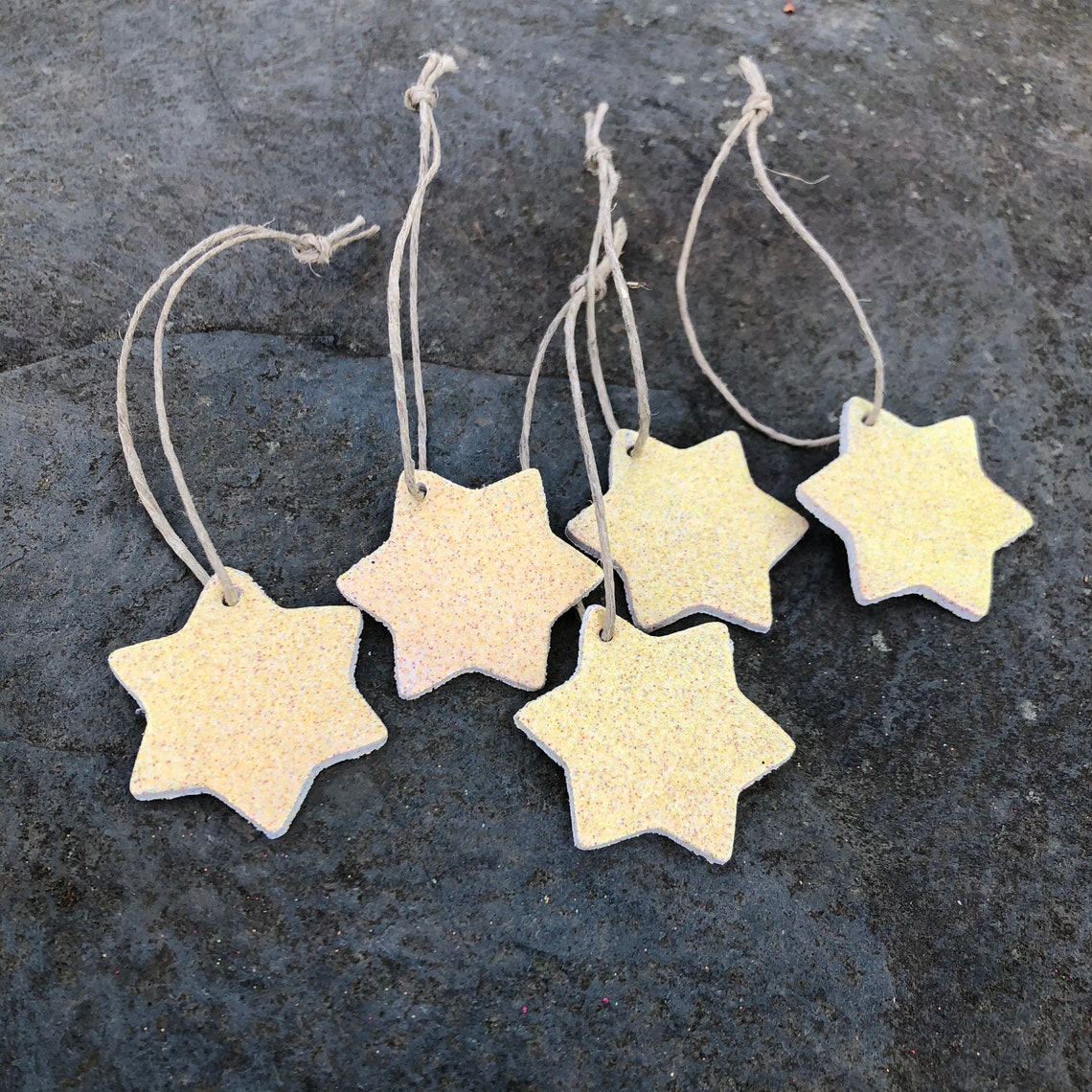 Sparkling White Star Ornaments Christmas Ornaments for Tree Etsy