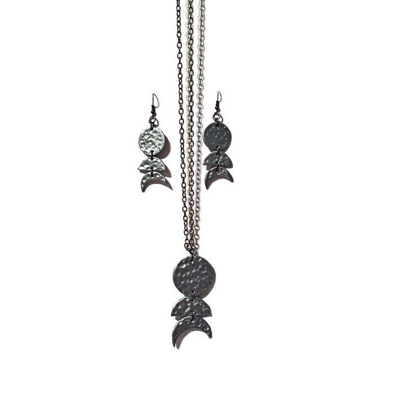 Moon Phase Earrings Celestial Jewelry Polymer Clay Earrings Etsy