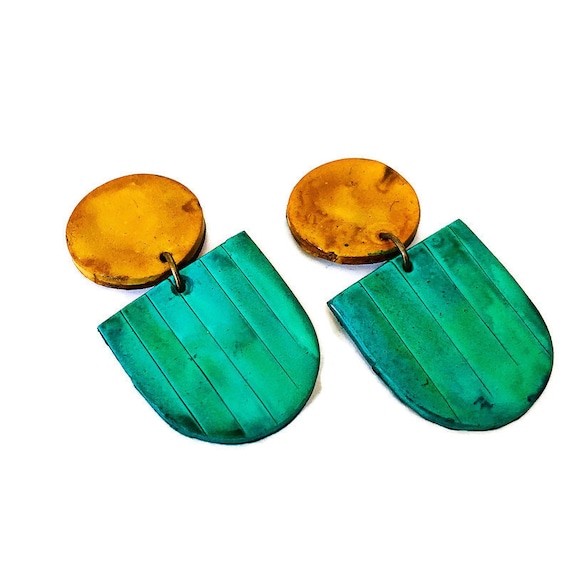 Clay clip on earrings discount
