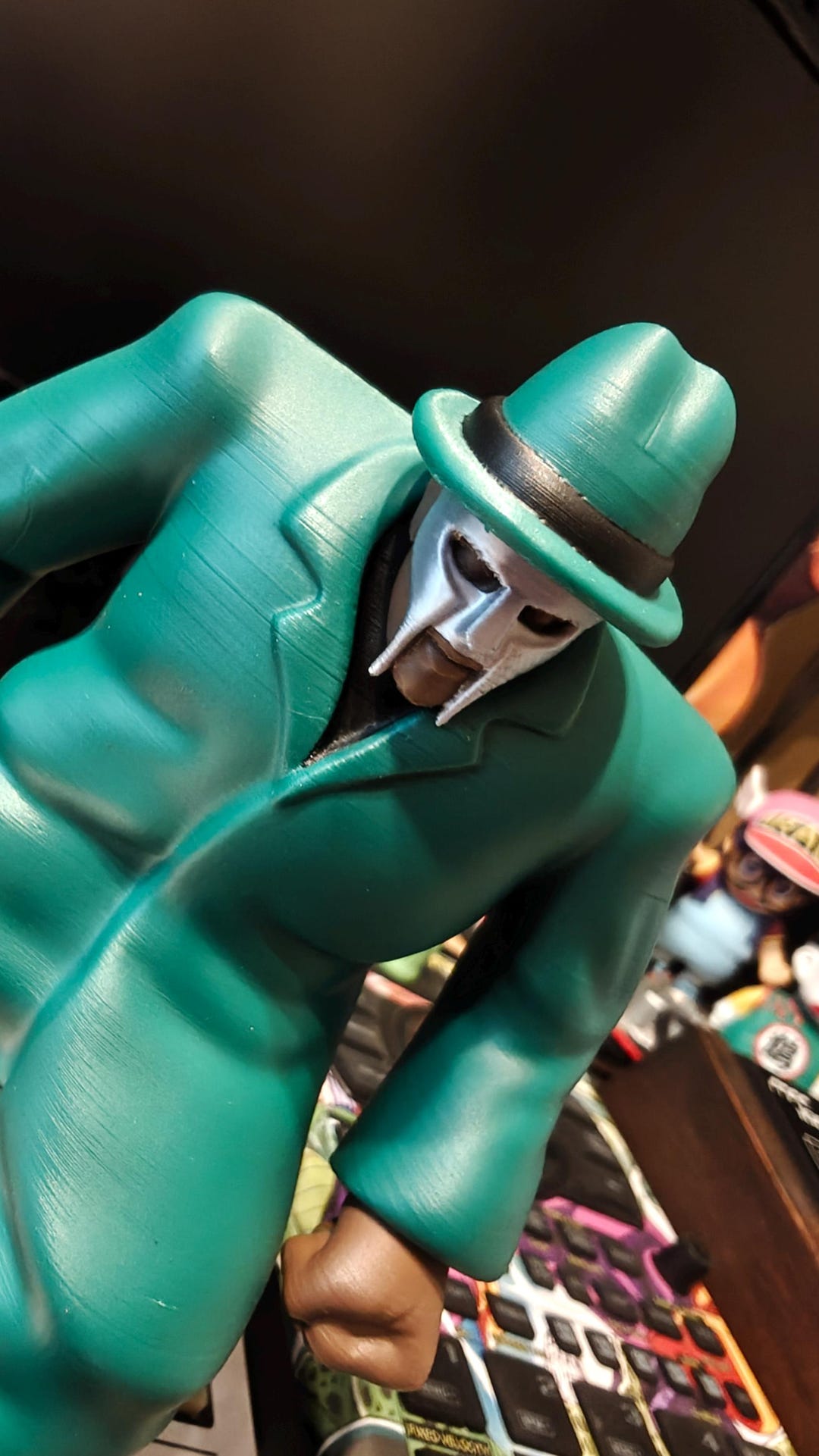 Large 3D Color Printed MF DOOM – Madvillain Figurine With Boombox