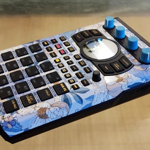 Decalcomania della pelle in vinile BLU FLOWERZ sp-404mk2