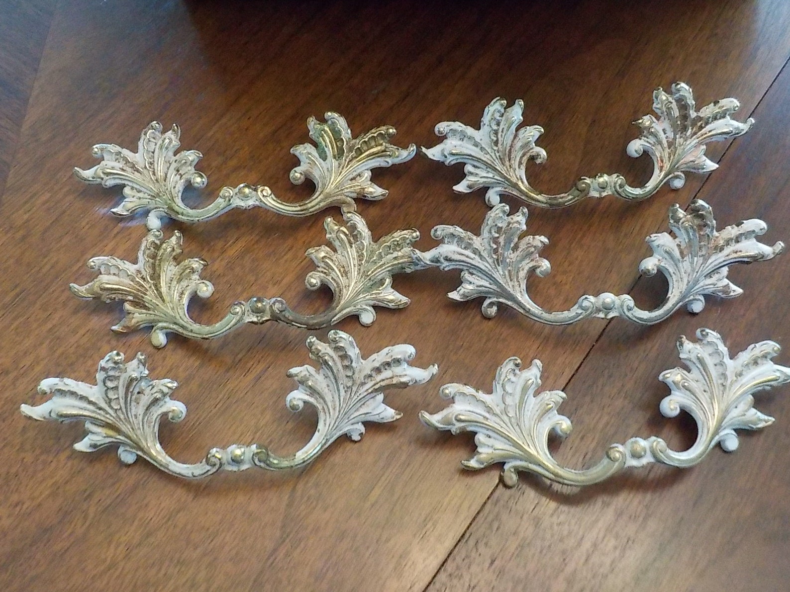 French Provincial drawer pulls handles set of 6 1960's Etsy