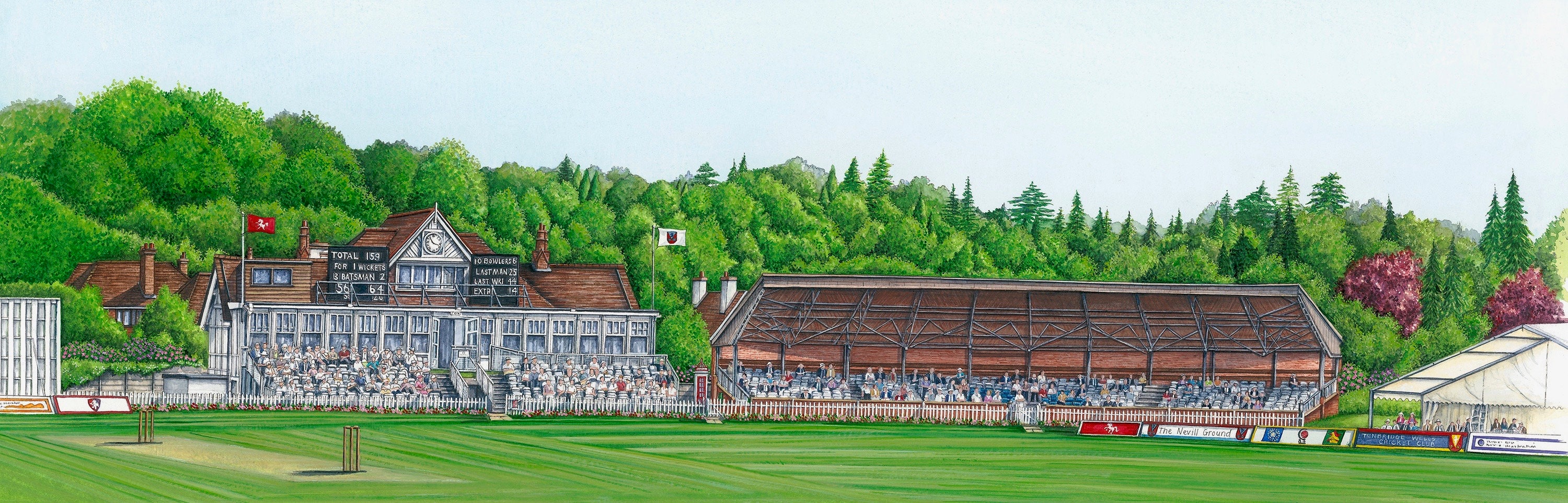 The Nevill Cricket Ground Tunbridge Wells Kent Etsy