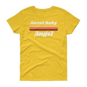 Sweet Baby Angel // 70&#39;s Women&#39;s Short Sleeve Retro Style t-shirt