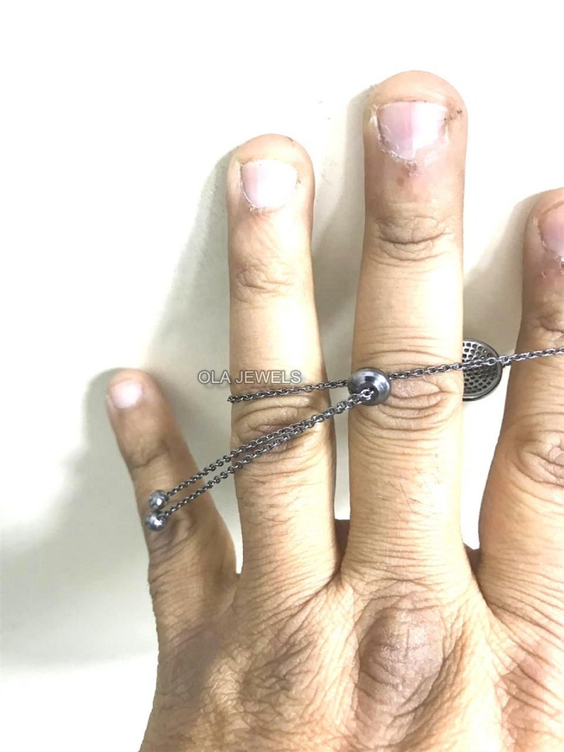 Sterling silver 925 gold plated and black finish diamonds star bracelet flexible for all sizes price for 1 psc.