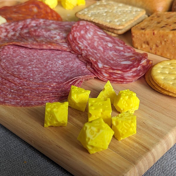 Polyhedral Cheese Dice