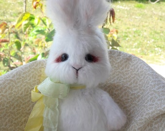 crochet amigurumi small white easter rabbit