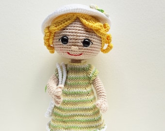 crochet handmade cotton doll/ cute doll/gift for girl