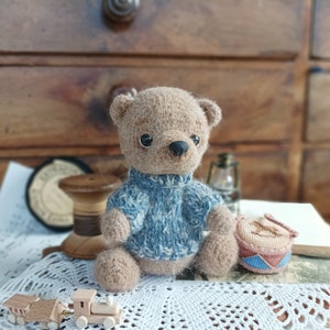 Ours en peluche en laine fait main au crochet image 10