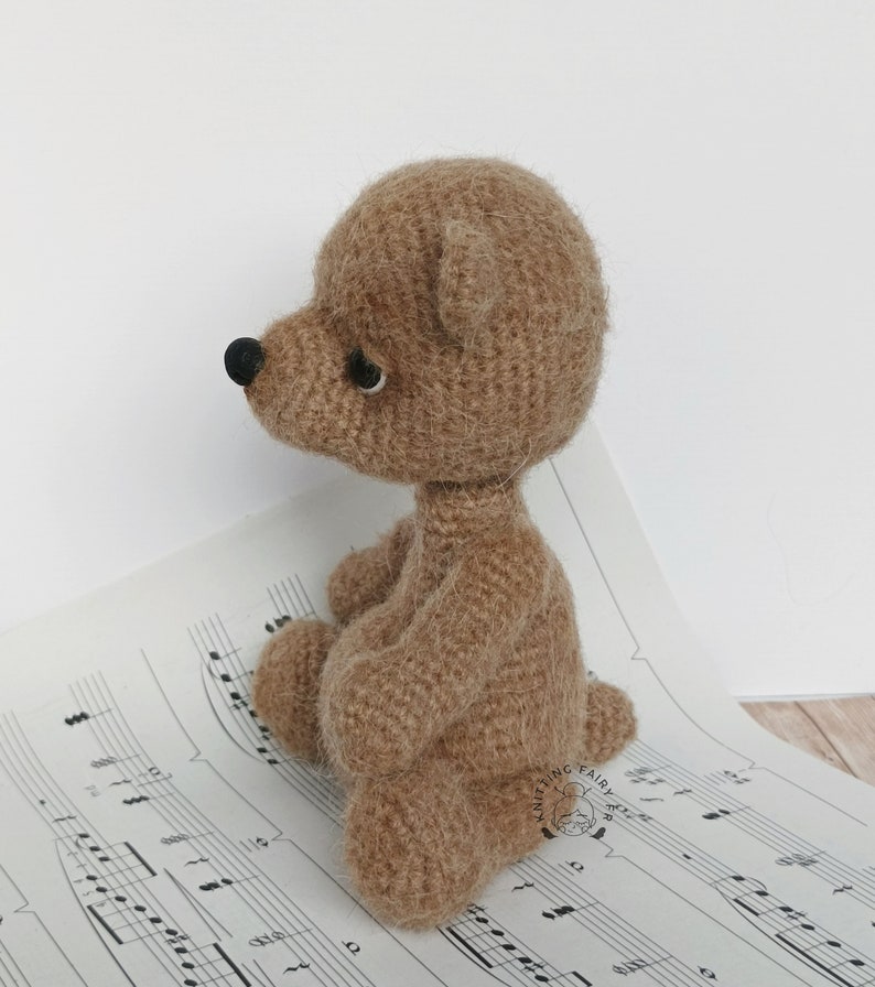 Ours en peluche en laine fait main au crochet image 7