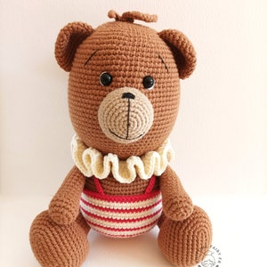 Crochet handmade brown bear