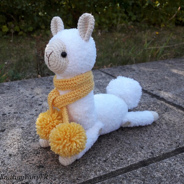 crochet plush lama/ amigurumi lama/crochet alpaca/crochet plush toys/handmade lama/gift for friends/soft alpaca/soft toys