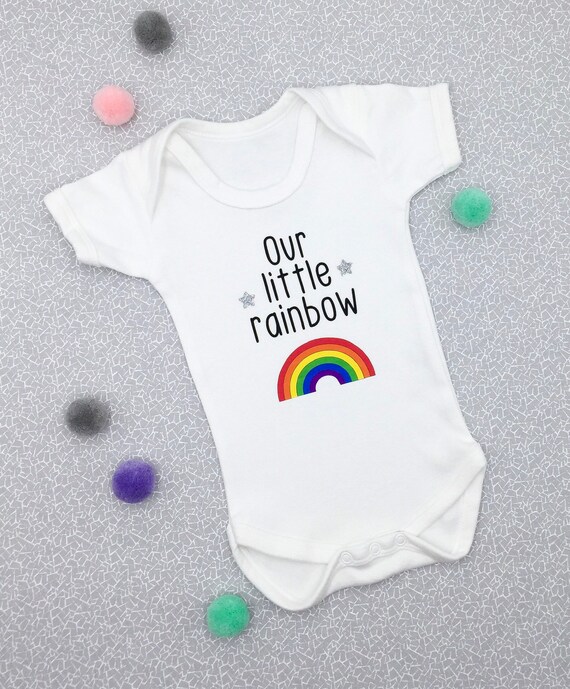 rainbow baby sleepsuit