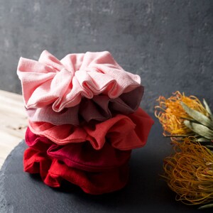 100% Linen Scrunchie Hair Accessory image 3