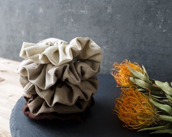 100% Linen Scrunchie Hair Accessory