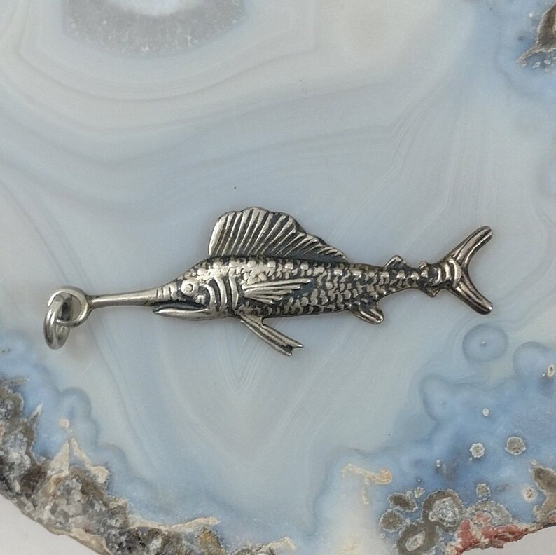 Vintage Silver Swordfish Charm