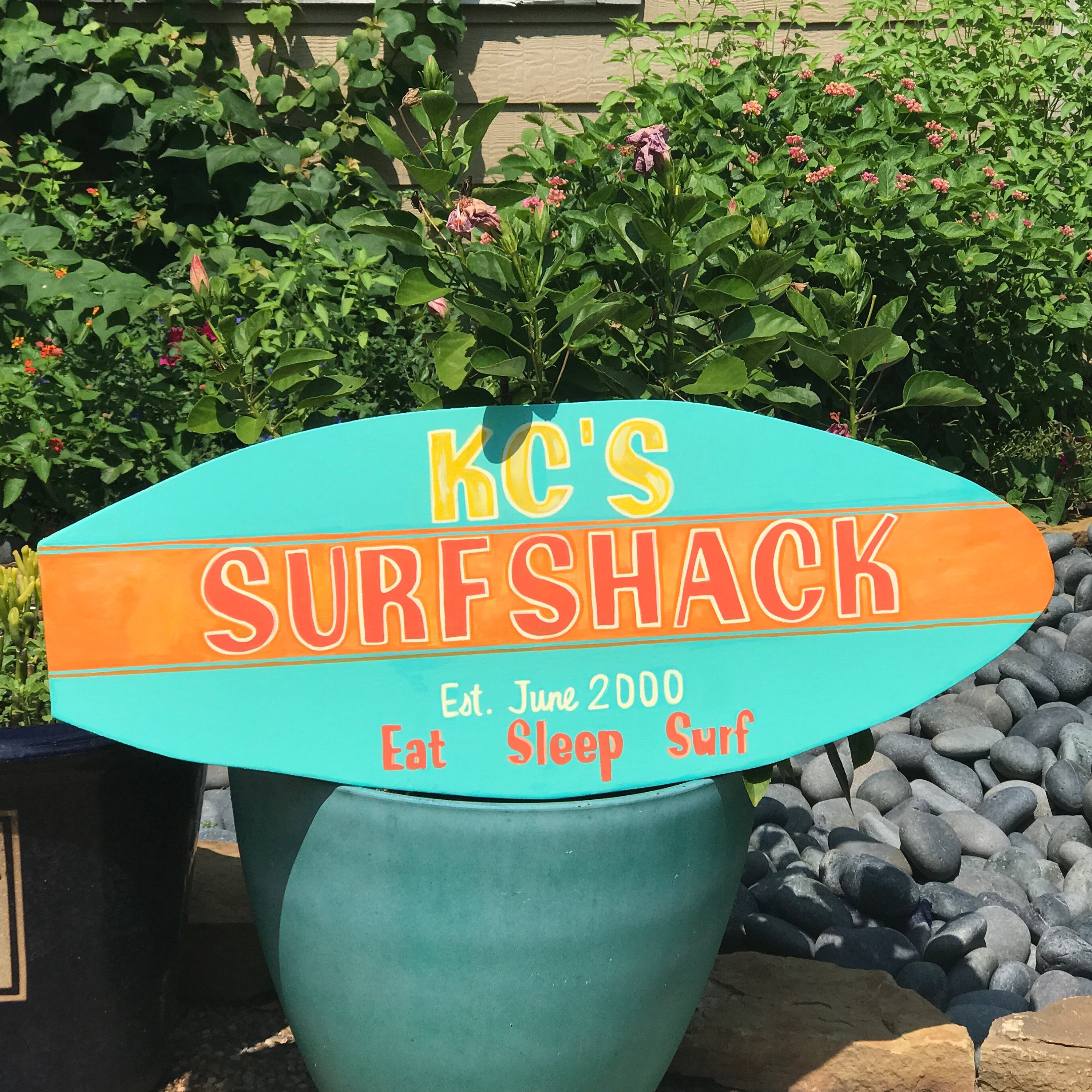 Surfboard Wall Art Customizable Etsy