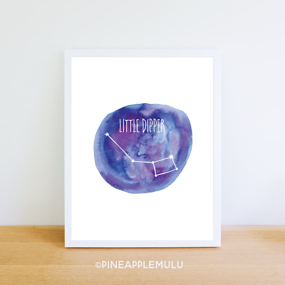 Little Dipper Download Watercolor Art Print