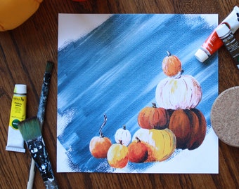 Kürbis Bilder * Herbstliche Malerei * Kürbisse * Pumpkin Spice
