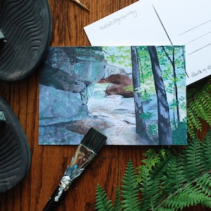 Red River Gorge postcard . hiking postcard . Kentucky postcard . Kentucky art . wanderlust . camping art